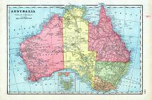Australia, World Maps 1906 from Wellington County Canada Atlas